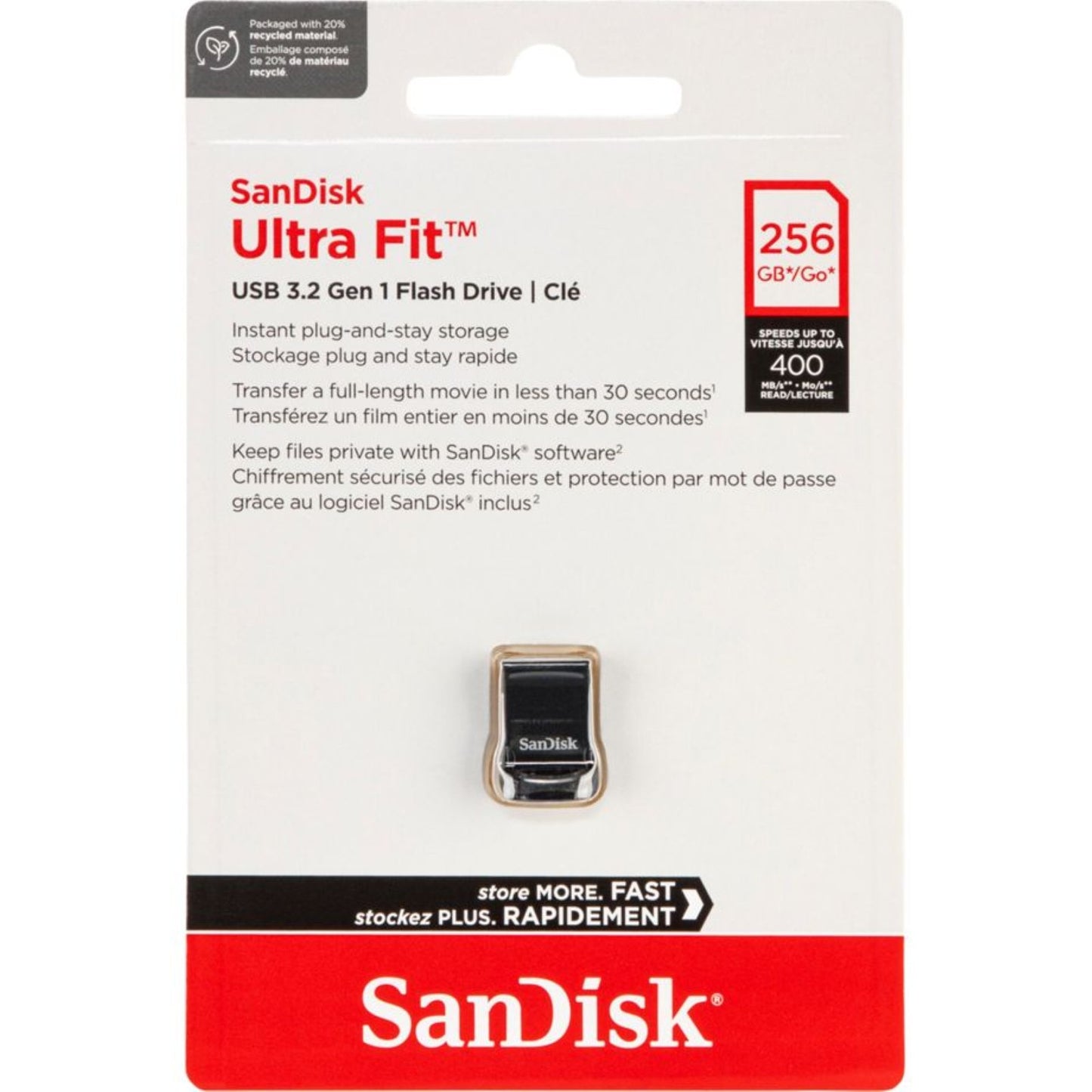 SanDisk Cruzer Ultra Fit | USB- Stick | USB A | USB 3.2