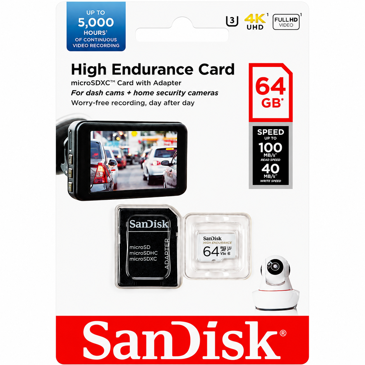 SanDisk High Endurance | MicroSD | Für Überwachungskameras