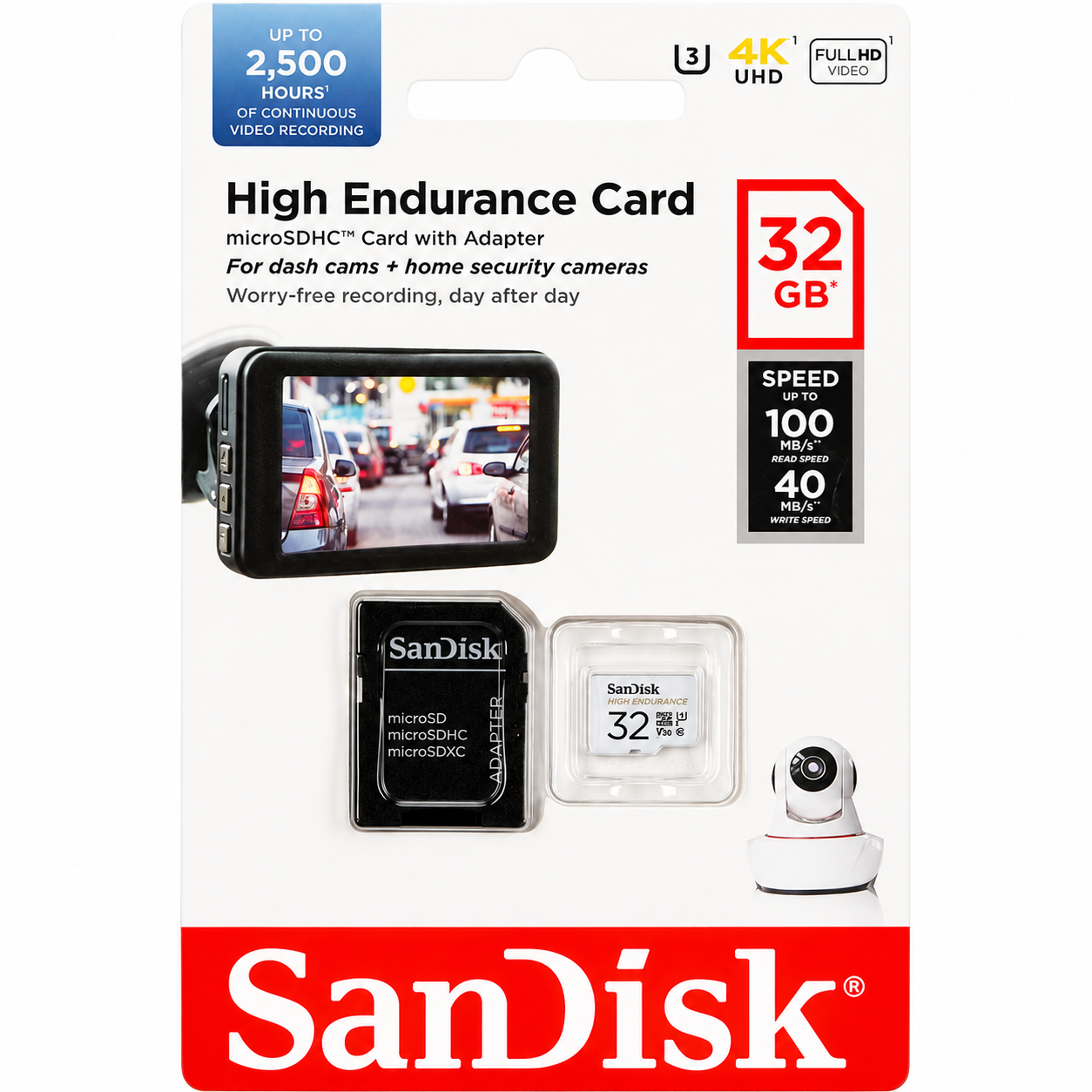 SanDisk High Endurance | MicroSD | Für Überwachungskameras