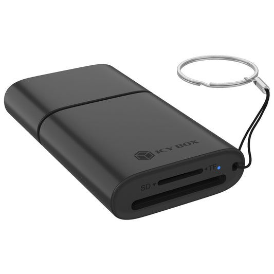 ICY BOX Kartenlesegerät | 2-in-1 | USB-A & USB-C | USB 3.2 | für SD & microSD