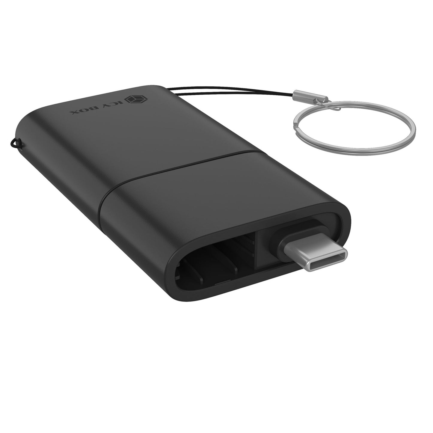 ICY BOX Kartenlesegerät | 2-in-1 | USB-A & USB-C | USB 3.2 | für SD & microSD