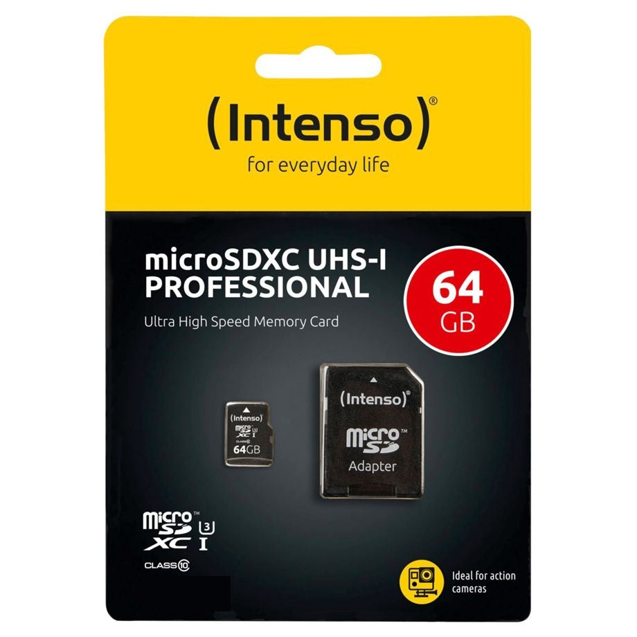 Intenso Professional | microSD Karte | für Actioncams und Drohnen