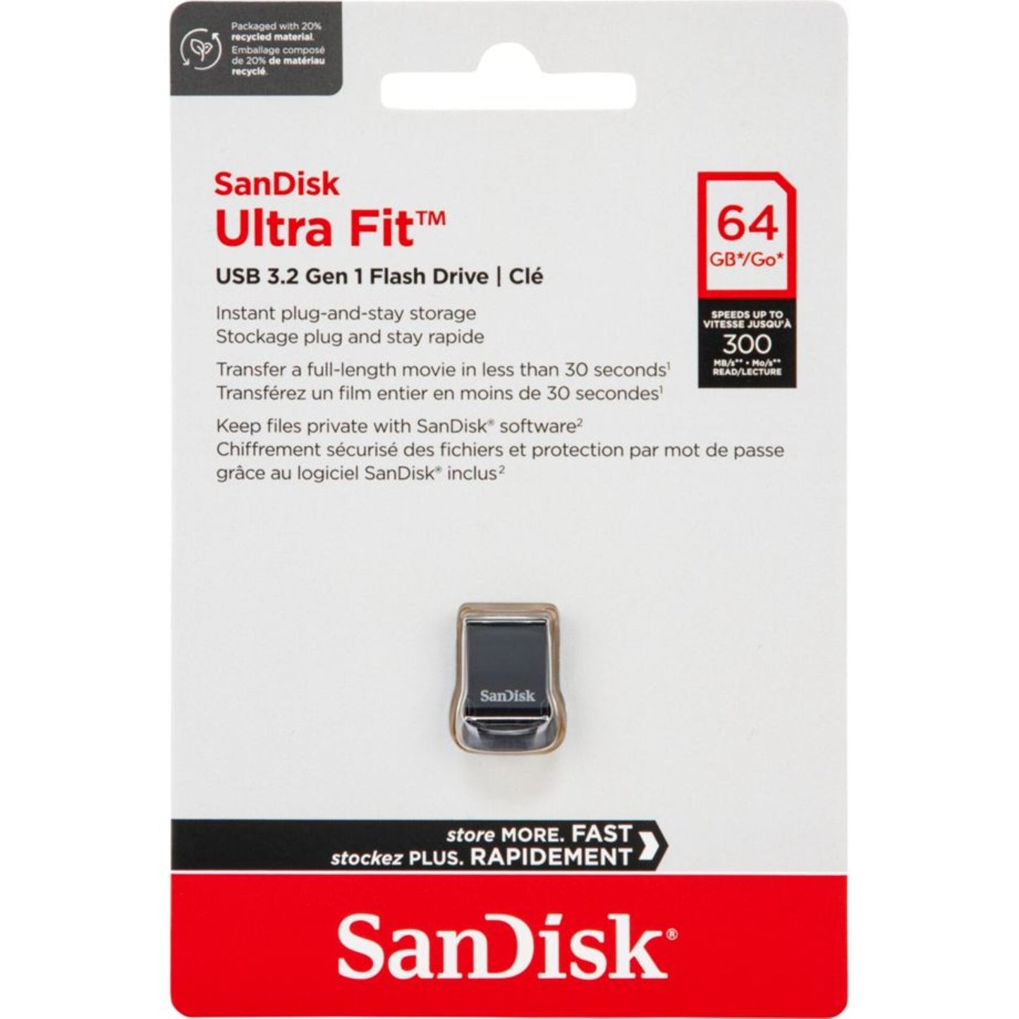 SanDisk Cruzer Ultra Fit | USB- Stick | USB A | USB 3.2